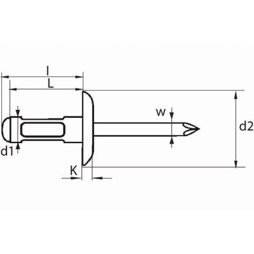 REMACHE MULTI GRIP BRALO ALUMINIO / INOX CABEZA ANCHA